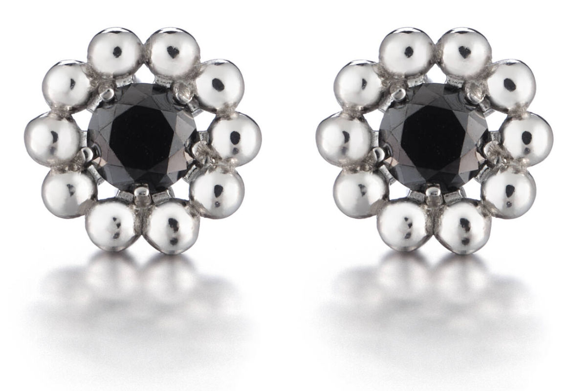 Lumoava Daisy earrings black L54238160000
