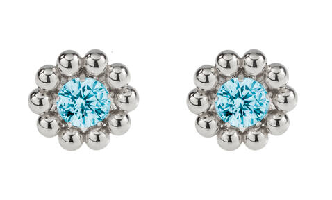 Lumoava Daisy blue earrings L54228140000