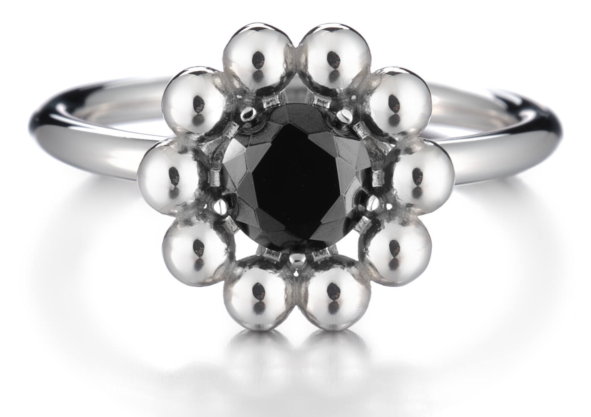 Lumoava Daisy ring black L52238160000