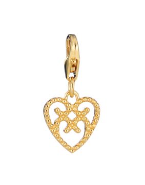 Lumoava Helmi gold-plated heart charm L61254100000