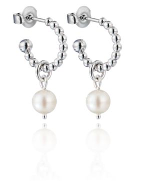 Lumoava Bead silver earrings L54244144000