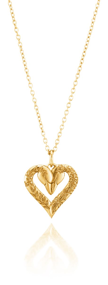 Lumoava Swans gold-plated pendant L66240800000