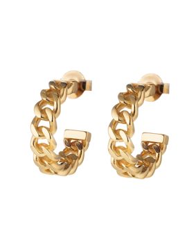 Lumoava Leon Gold-Plated Hoop Earrings LP64265100000