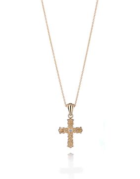 Lumoava Wildflower cross necklace L70230200000
