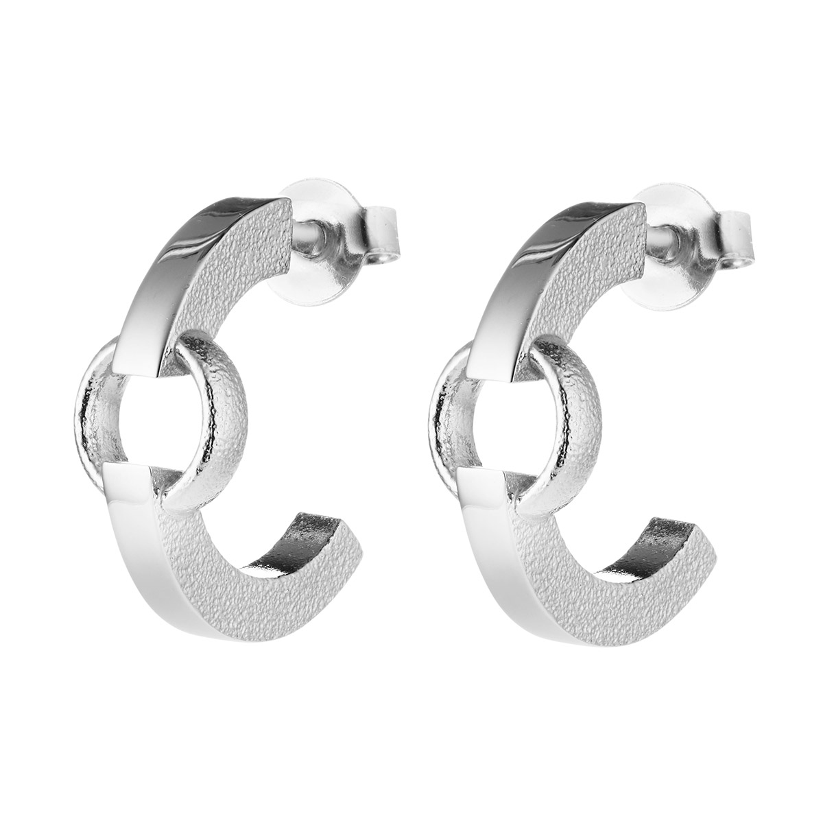 Lumoava Neo Silver Hoop Earrings 17 mm L54263410000