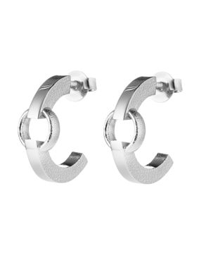 Lumoava Neo Silver Hoop Earrings 17 mm L54263410000