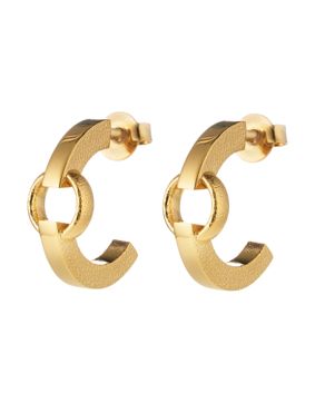Lumoava Neo Gold-Plated Hoop Earrings 17 mm L64263410000