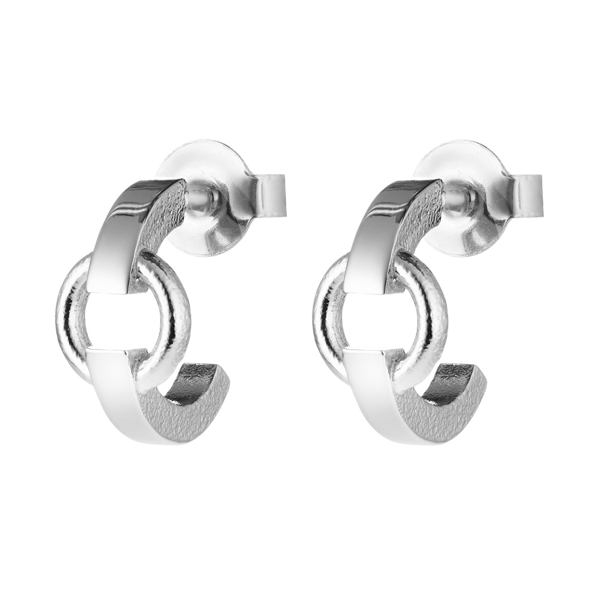 Lumoava Neo Silver Hoop Earrings 11 mm L54263400000