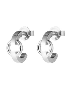 Lumoava Neo Silver Hoop Earrings 11 mm L54263400000