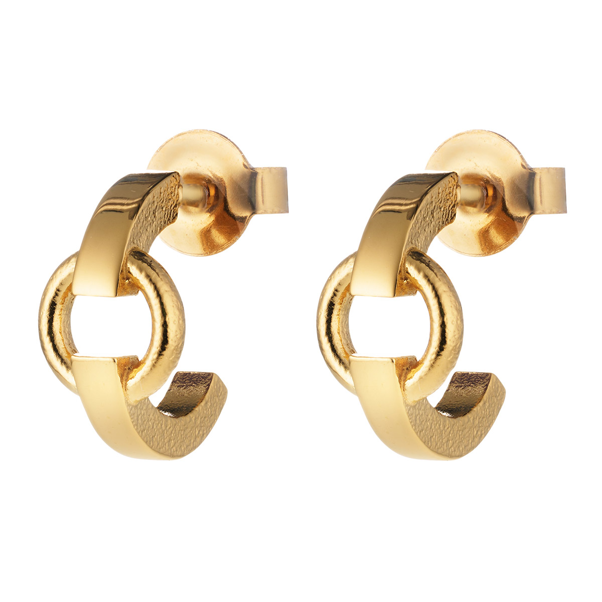 Lumoava Neo Gold-Plated Hoop Earrings 11 mm L64263400000
