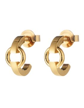 Lumoava Neo Gold-Plated Hoop Earrings 11 mm L64263400000