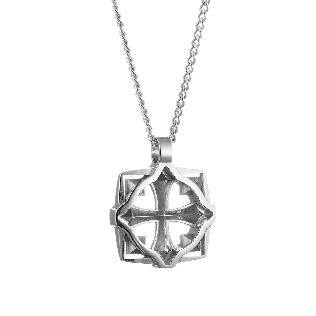 Lumoava Soturi necklace rhodium-plated bronze 56260400000