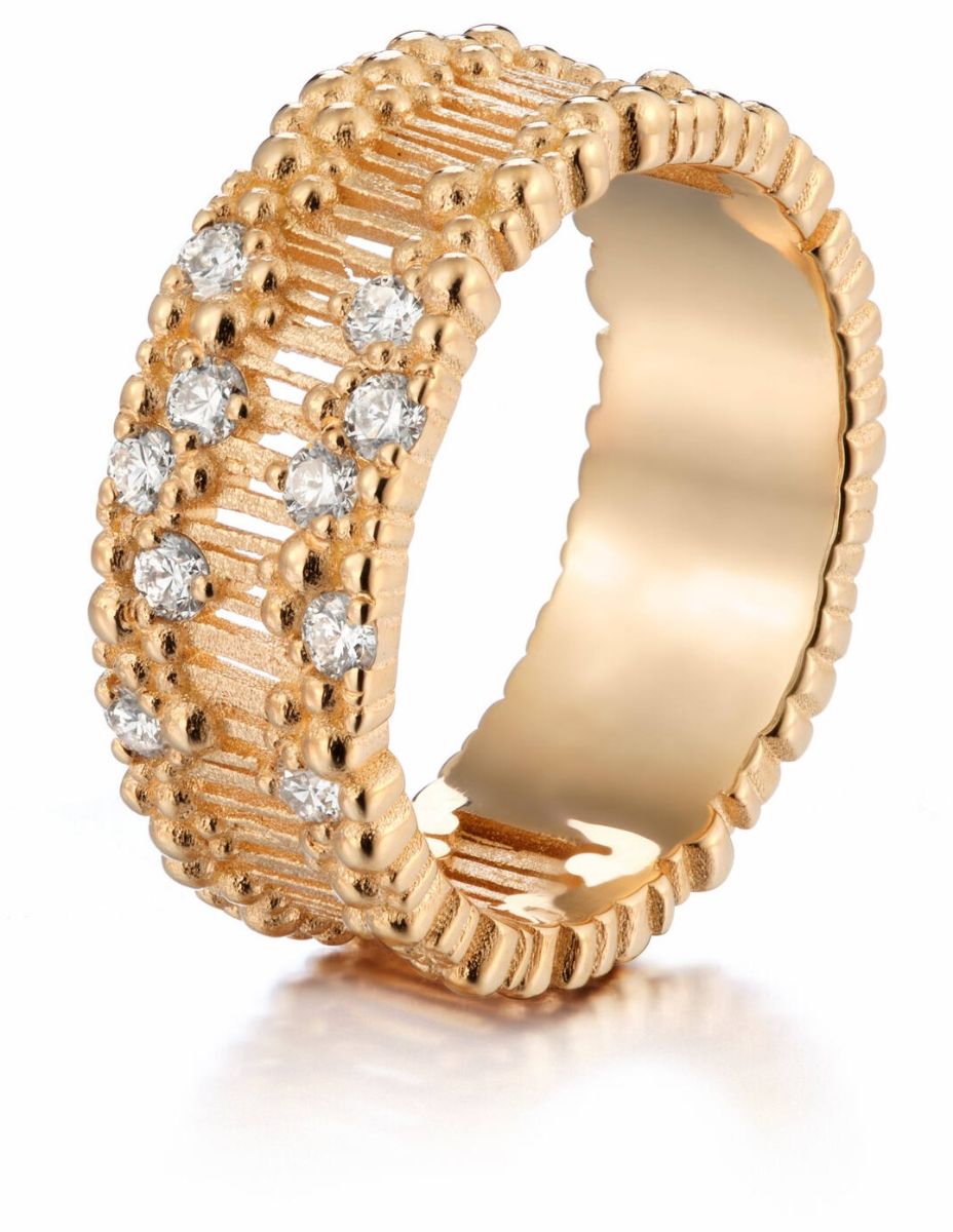 Lumoava Tiara yellow gold diamond ring L72241430000