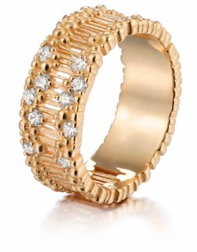 Lumoava Tiara yellow gold diamond ring L72241430000