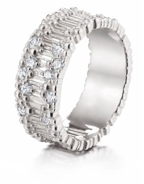 Lumoava Tiara white gold diamond ring L82241430000