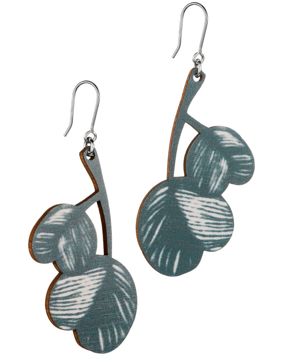 Lumoava sprout veneer earrings sininen LV5225000052