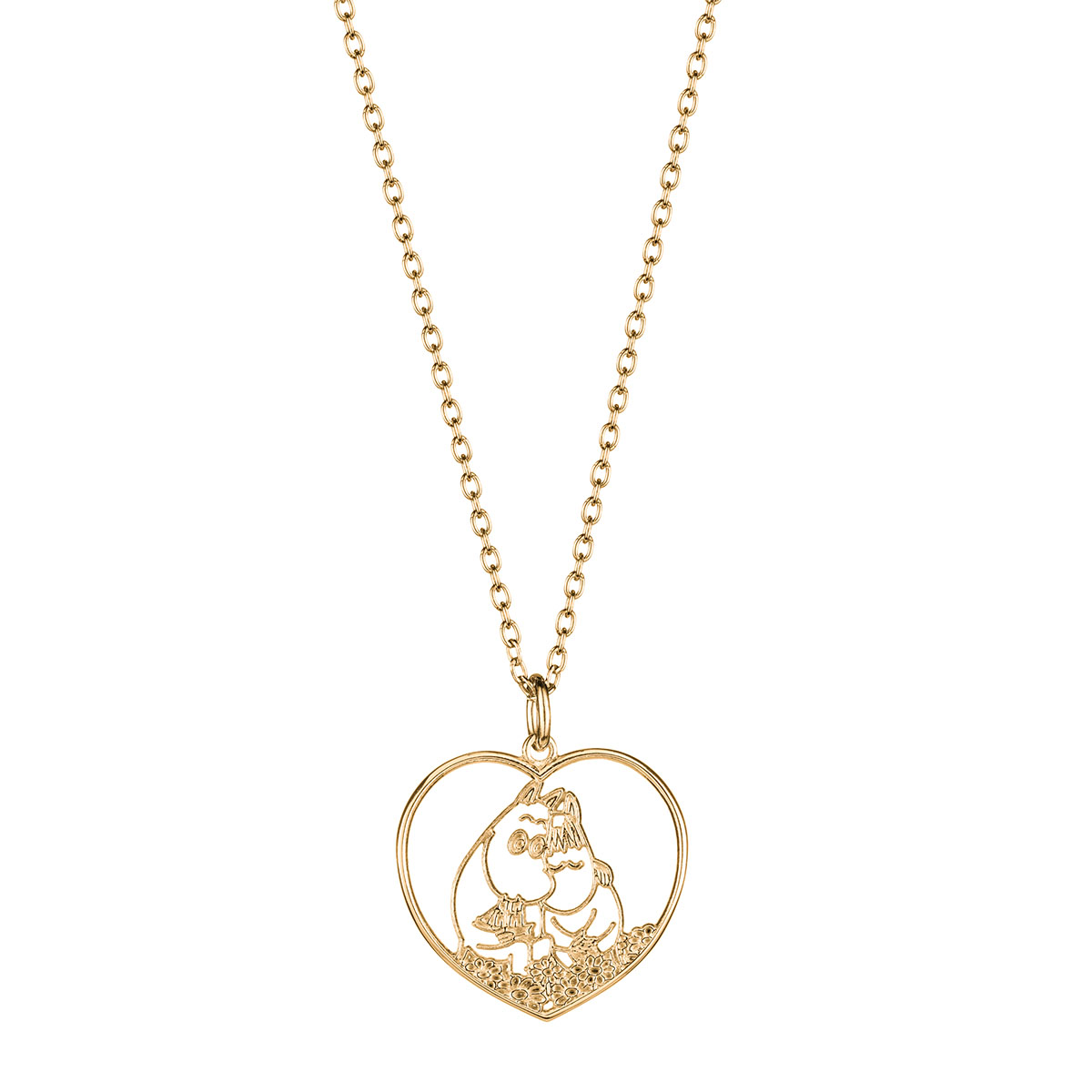 Lumoava x Moomin Love gold-plated heart necklace MO661620000