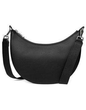 Aarni Luna moose leather purse black-silver