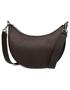 Aarni Luna moose leather purse brown-silver