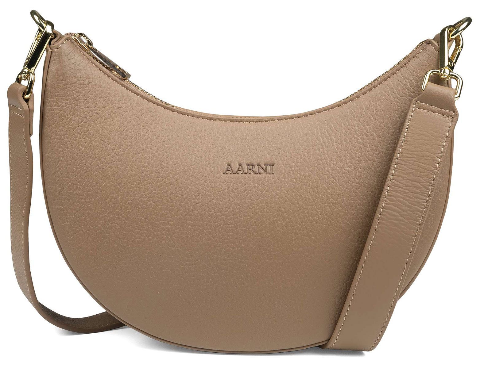 Aarni Luna moose leather purse sand-gold