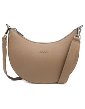 Aarni Luna moose leather purse sand-silver