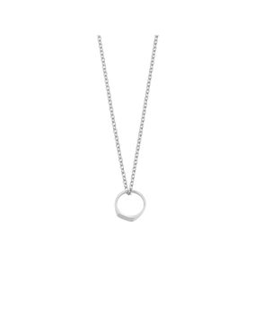 Lykken christening necklace ID ring silver
