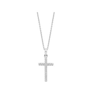 Lykken Crosses pendant silver necklace