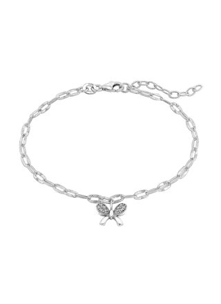 Lykka Symbols silver bow tie bracelet