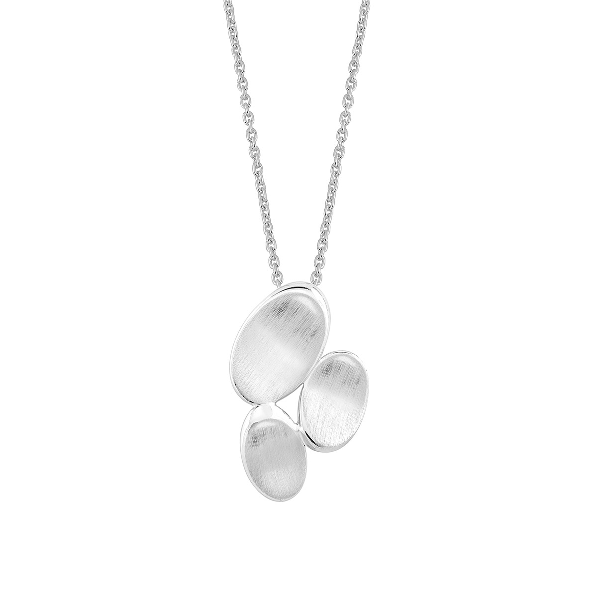 Lykka Casuals silver necklace oval LYS25079