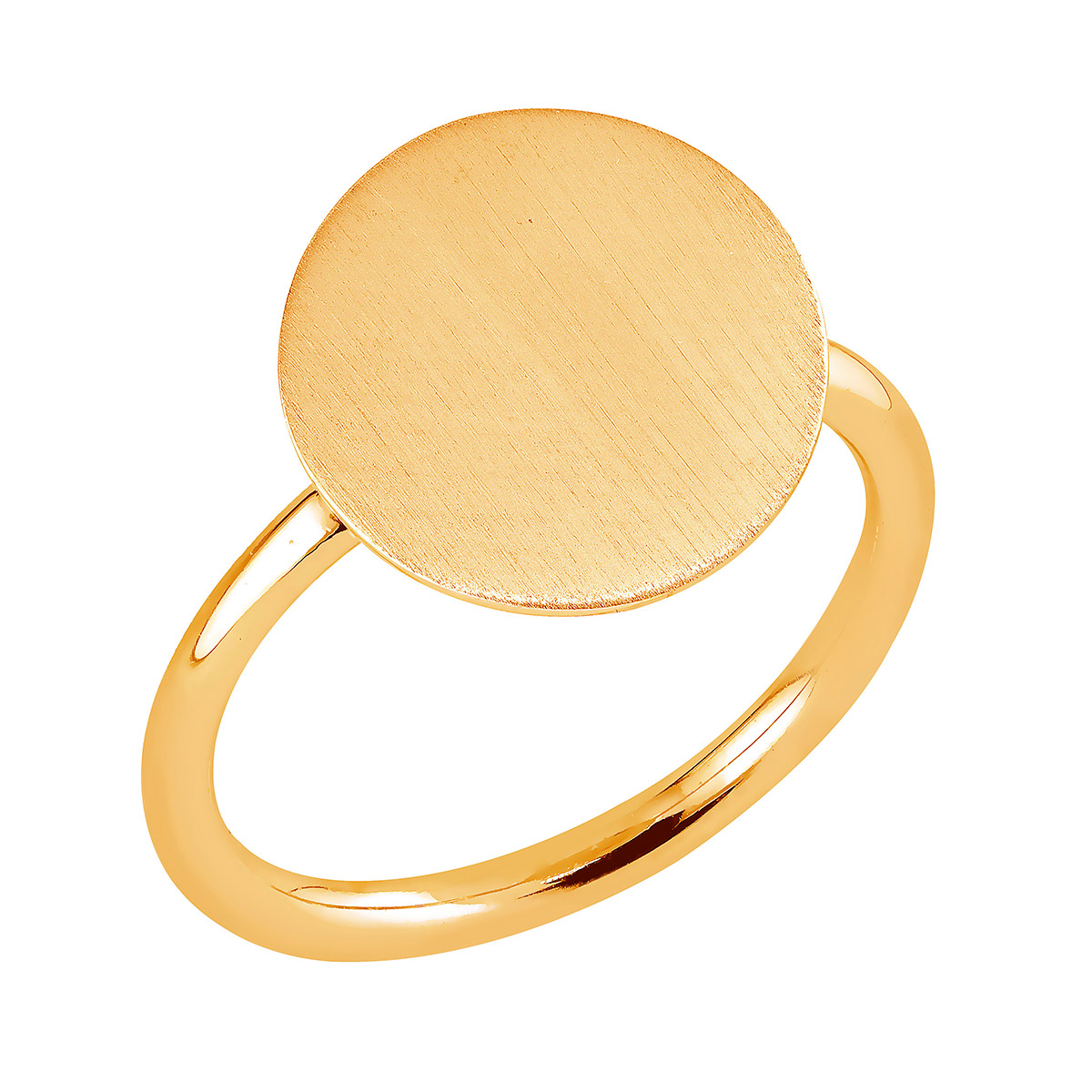 Lykka Casuals gold-plated silver ring 14 mm LYS25087