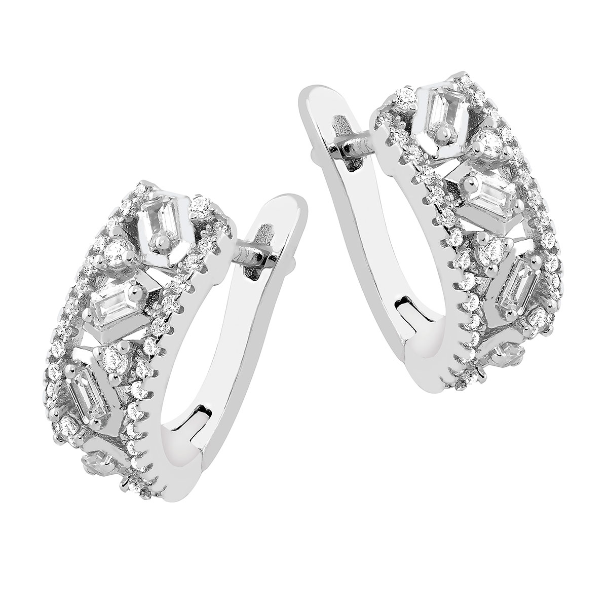 Lykka Casuals silver earrings 7x16mm