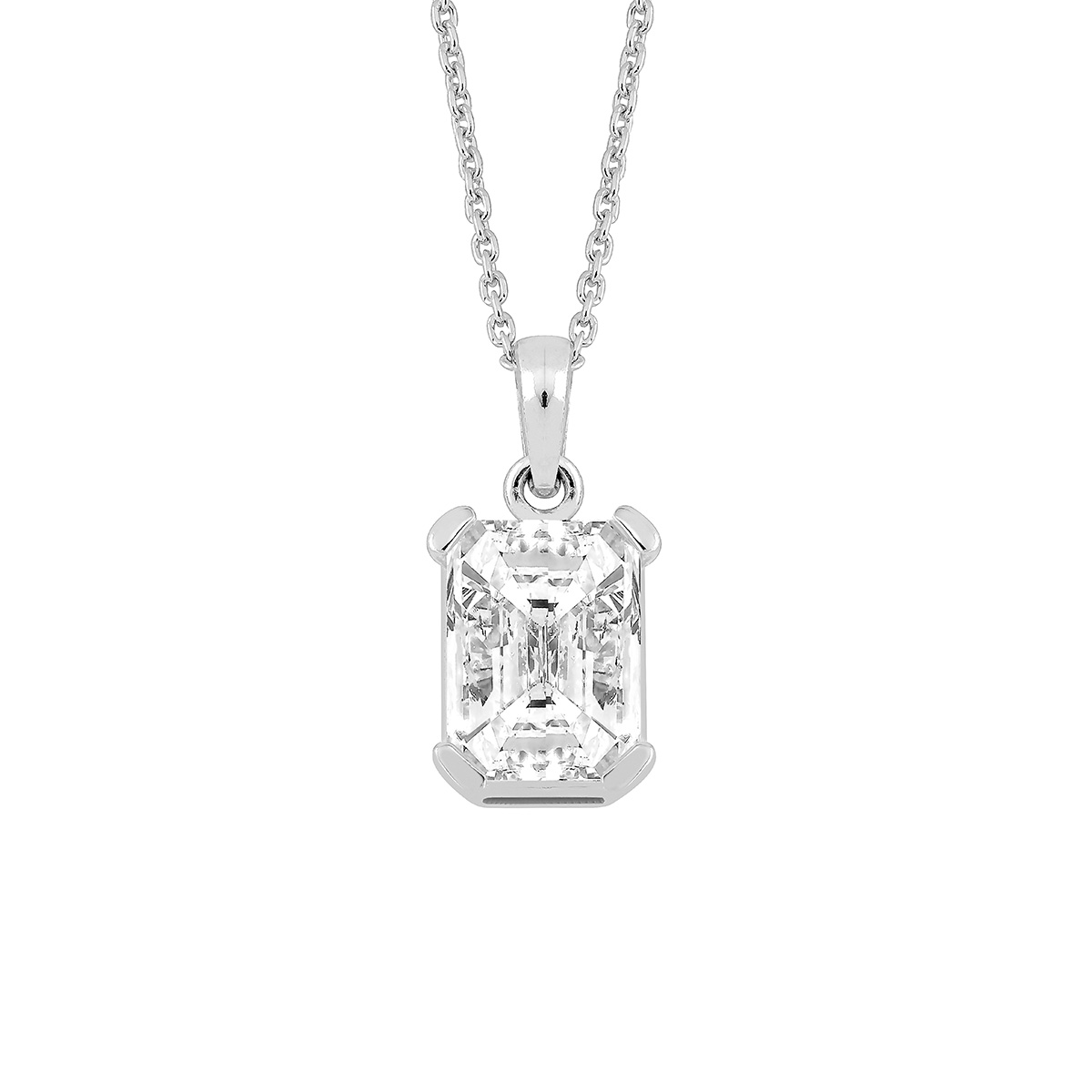Lykka Casuals silver necklace zirconia