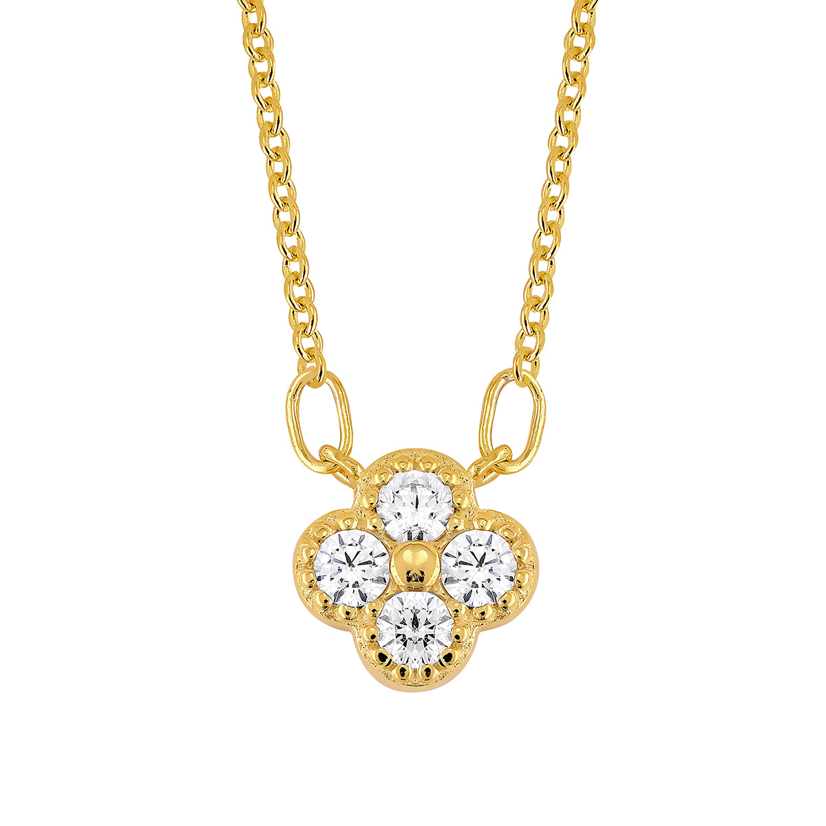 Lykka Symbols gold plated necklace 45 cm