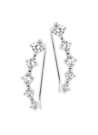 Lykka Casuals silver earrings zirconia