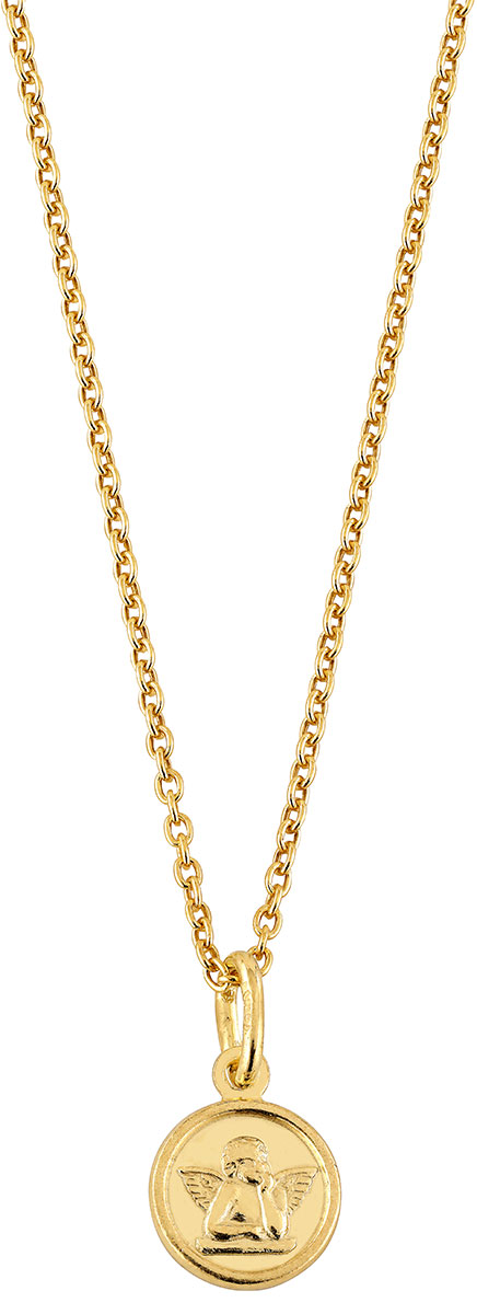 Lykka Symbols baptism jewel angel gold plated 38cm