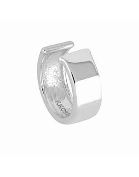 Lykken Casuals smooth earcuff earrings silver 9.5 mm