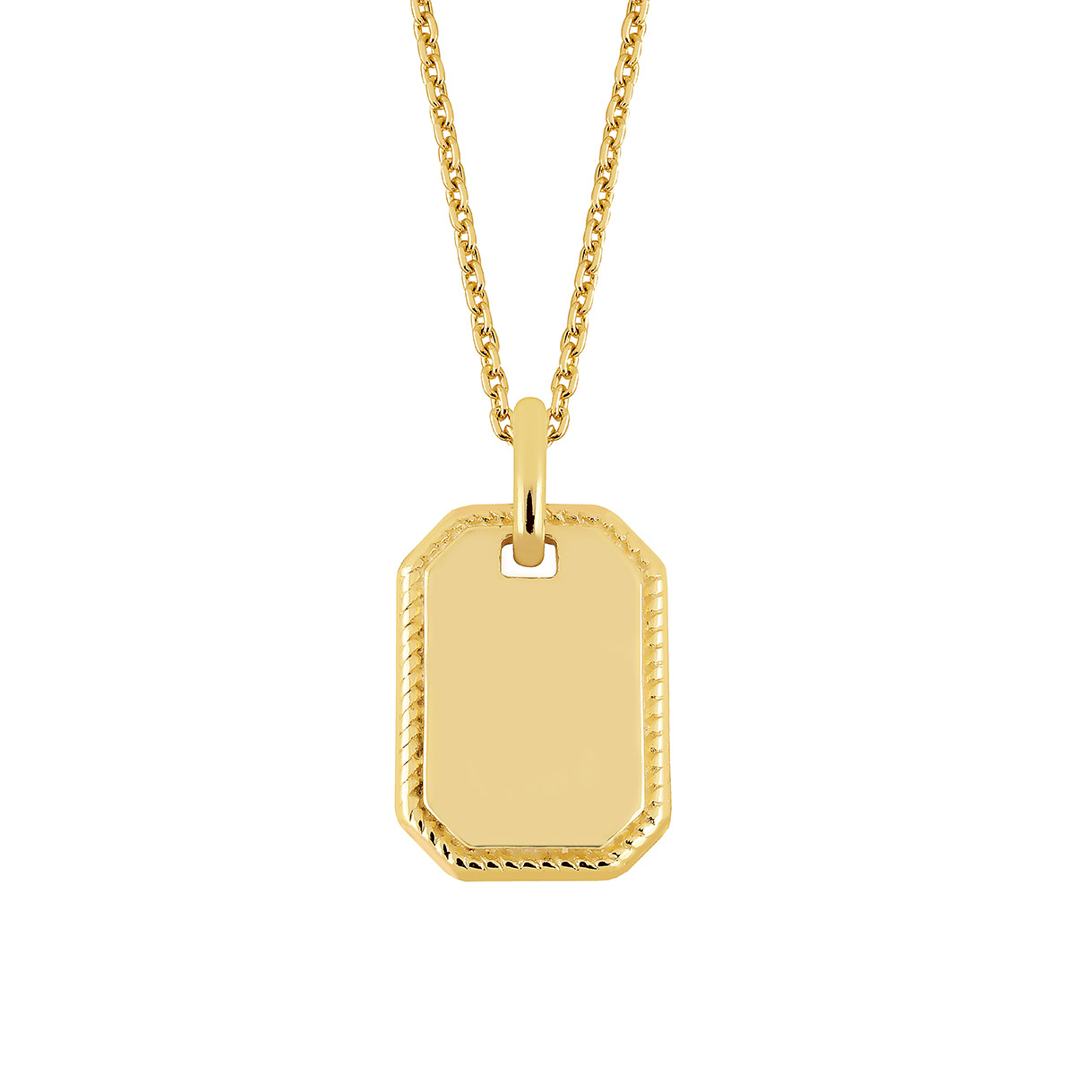 Lykka Casuals gold-plated silver disc necklace 45 cm