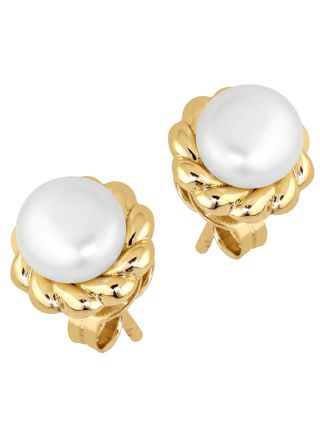 Lykka Pearls pearl knot earrings