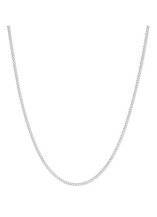 Lykka Basics silver curb chain 1,3 mm