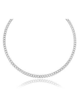 Lykka Basics silver curb chain 5,5 mm