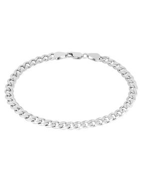 Lykken Basics silver curb chain bracelet 5.5 mm