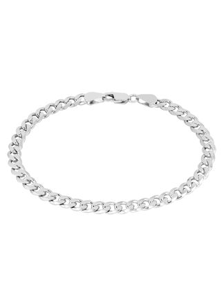 Lykka Basics silver curb chain bracelet 5.5 mm