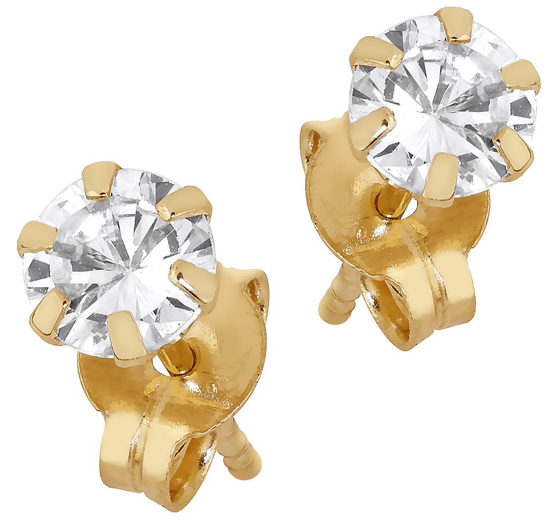 Argos Product Support for Andralok 9ct Yellow Gold Dolphin CZ Stud Earrings  (212/6566)