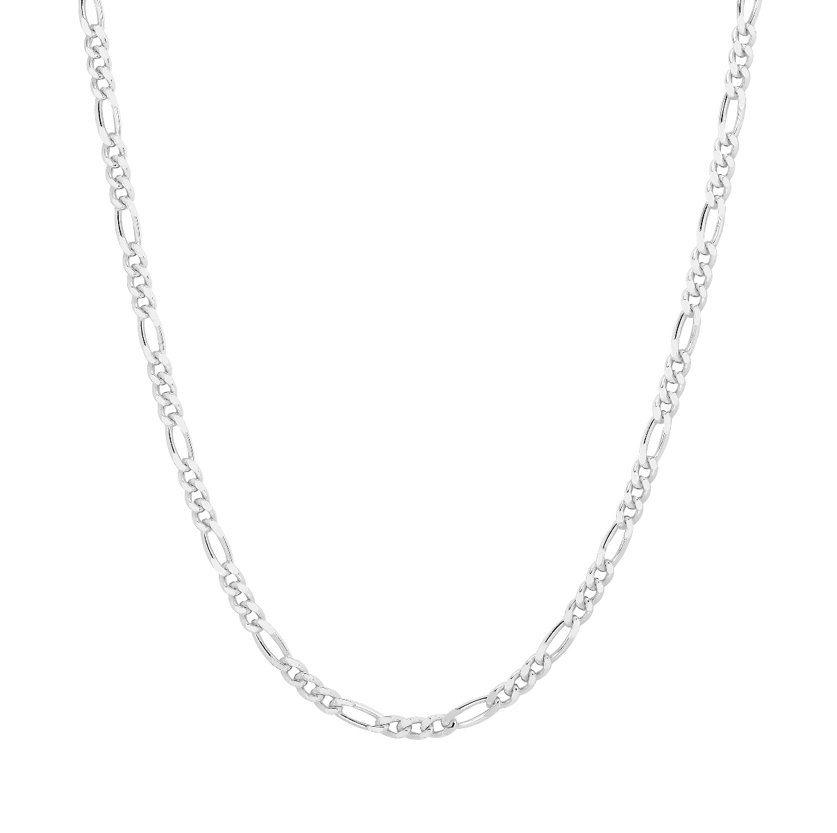 Lykka Basics silver figaro chain necklace 2,8 mm