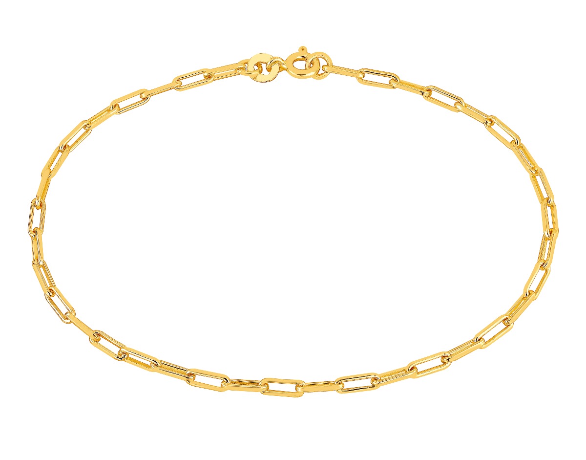 Lykka Basics silver gold plated boyfriend chain bracelet 2,8 mm 18 cm