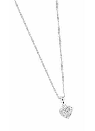 Lykka Hearts pave heart necklace