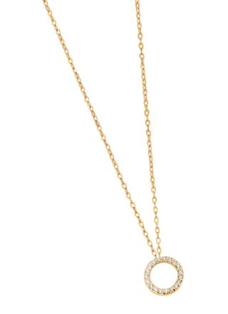 Lykka Casuals pave round necklace