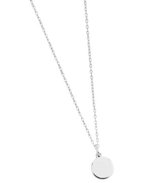 Lykka Casuals engravable personalized initial necklace silver