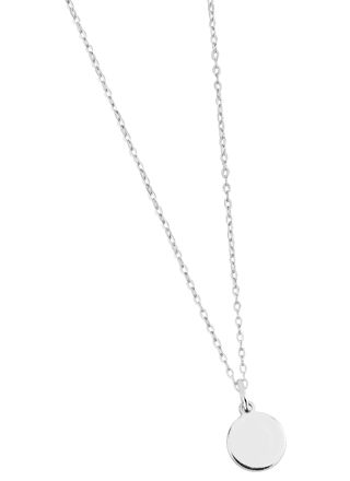 Lykka Casuals engravable personalized initial necklace silver