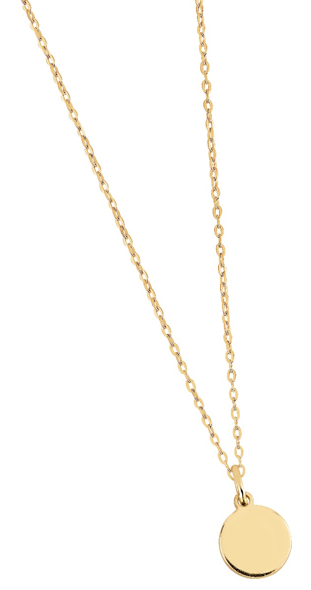 Lykka Casuals engravable personalized initial necklace gold plated